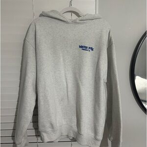 WHITE FOX BOUTIQUE PROJECT 5 LIGHT HEATHER GRAY HOODIE L/XL 🤍💙